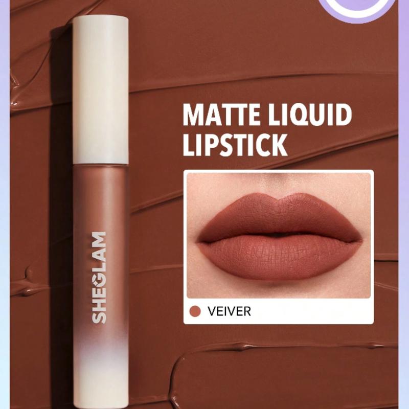 SHEGLAM Matte Allure Liquid Lipstick with Sunflower Oil, High Pigment and Long Lasting Formula for Nourished and Fine-Line Reduced Lips - Cosmetic, Set