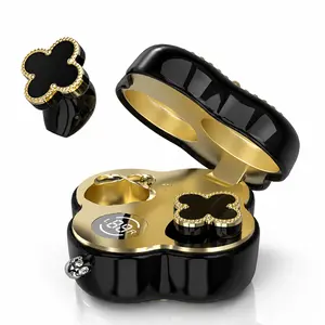 YX66 Four-Leaf Clover Wireless Earbudswith Bluetooth 6.0, Stable Connection, ENC CallNoise Cancellation, Super Stereo Sound, LuxuryRetro Jewelry-Style Design for Women, ElegantCharging Case, Compatible with Android & iOS,Ideal Gift for Girls earbuds