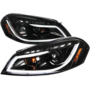 2006-2013 Chevrolet Impala / 2014-2015 Impala Limited / 2006-2007 Monte Carlo LED Bar Projector Headlights (Jet Black Housing/Clear Lens)