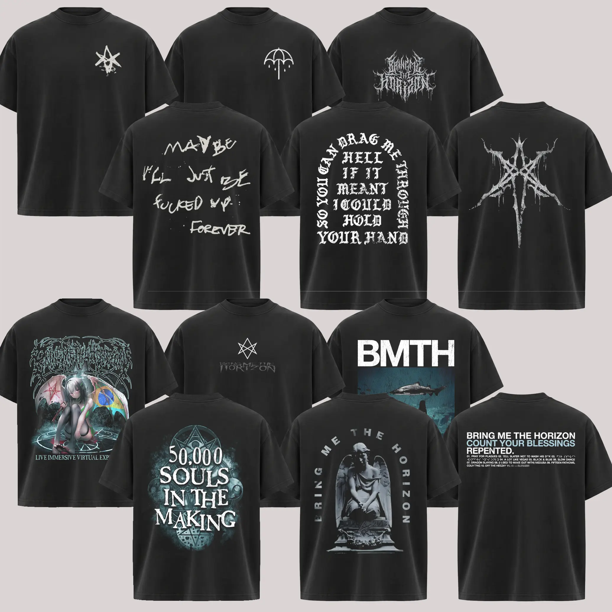 [Collection] Vintage Bring Me The Horizon V2 Comfort T-Shirt Rock Apparel For Fans, BMTH Band Shirt, Rock Tour T-shirt, Alternative Band Merch, Trending T-shirt, 90s Graphic Vintage Tee, Grunge Aesthetic Shirt, Gift For Friend