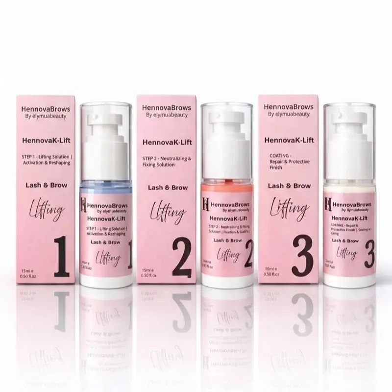 HennovaK-Lift Lash & Brow System (Step 1, 2 & 3) – Korean Technology | Professional Use