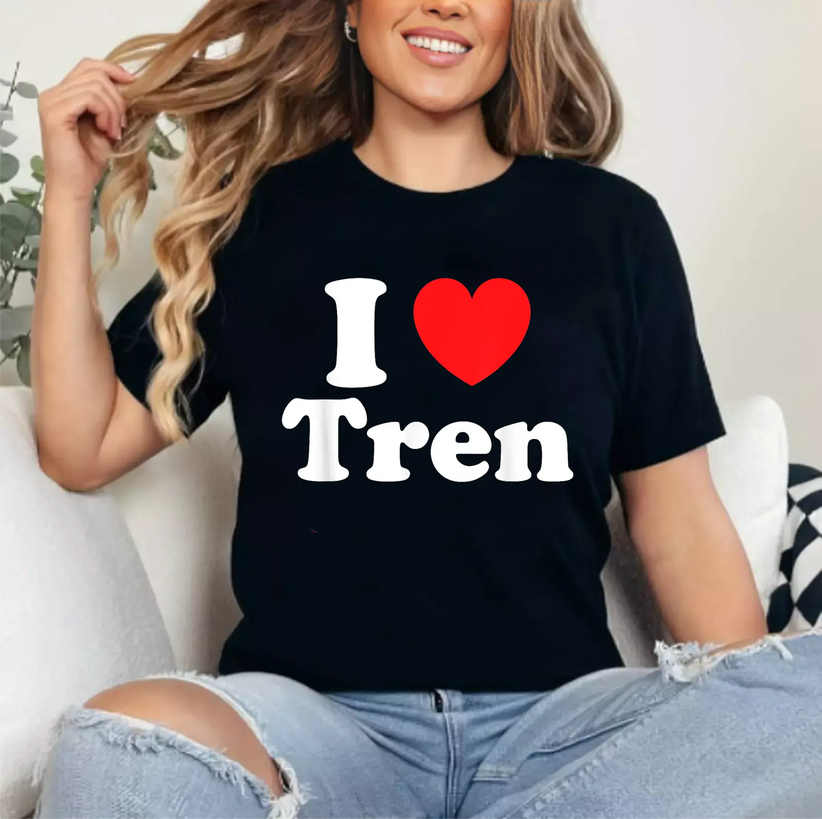 I Love Tren T-Shirt | Unisex Cotton Tee, Short Sleeve, Gifts for Boys, Girls, Men or Women