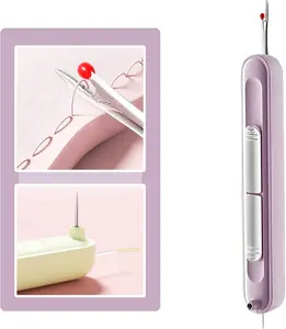 Upgraded 2 in 1 Automatic Needle Threaders Seam Ripper,Quilting Supplies Sewing Kit,Quick Sewing Machine Loop Needle Threaders
