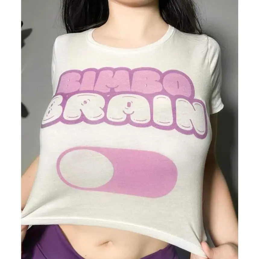 Bimbo Brain Crop Tee
