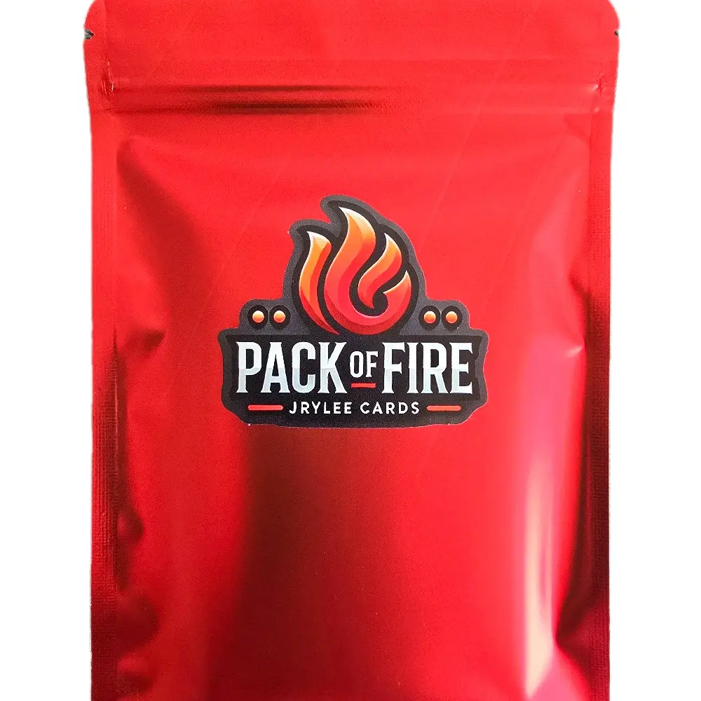 Red Mylar Bag w/ sticker