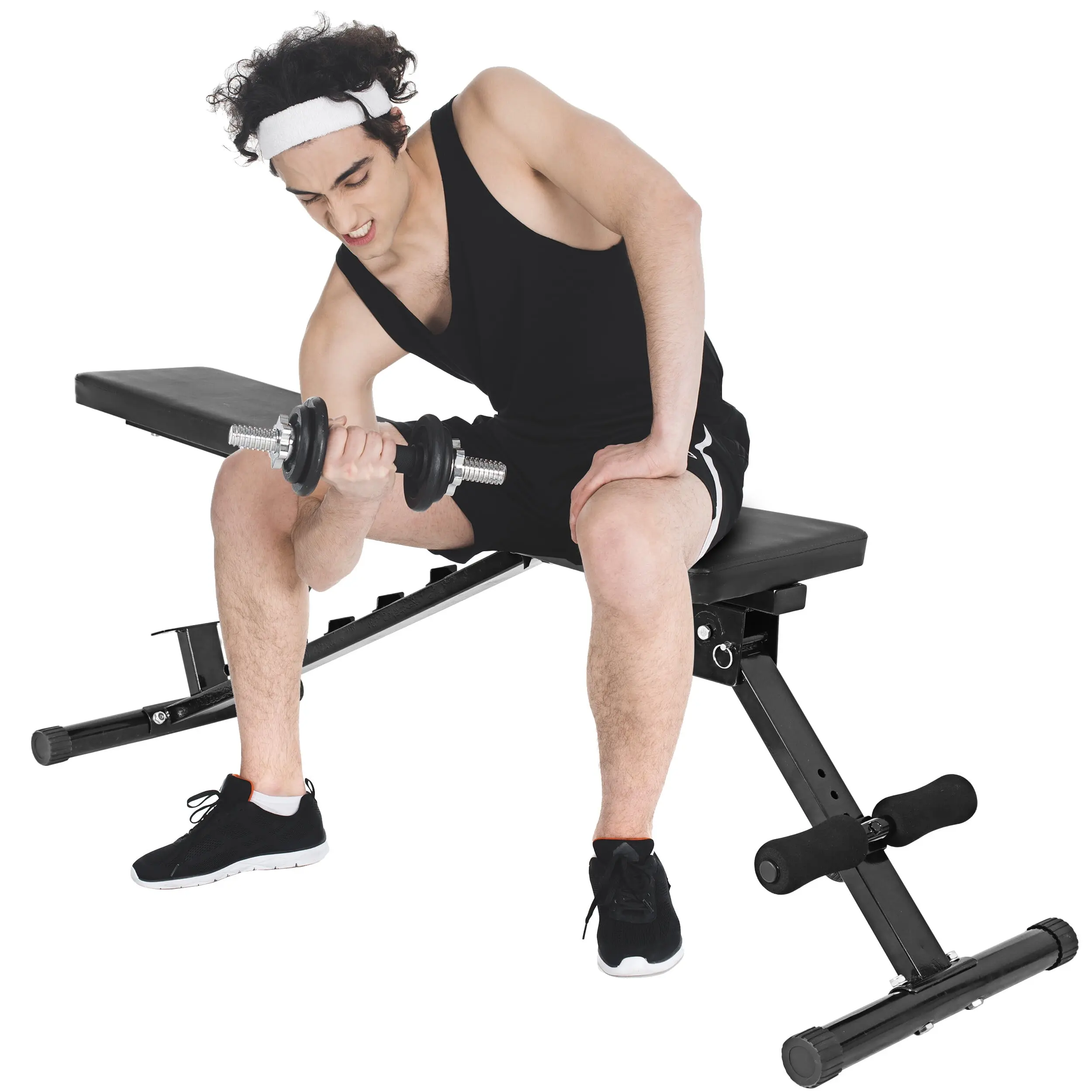Zeny Adjustable Foldable Alloy Steel Weight Bench - 700 Lbs Capacity Home Fitness Equipment, 6-Position Incline-Decline for Weight Training, Full Body Workout, Glute Gains, Body Recomp, Workouts for Flat Tummy, Glutes Workout