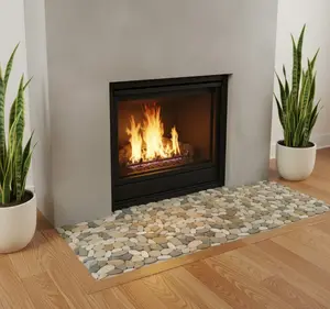 Bali Mix 12" x 12" Interlock Pebble Tile