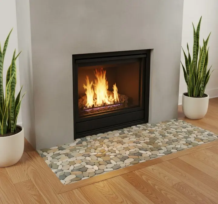 Bali Mix 12" x 12" Interlock Pebble Tile