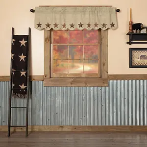 Rustic Star Valance