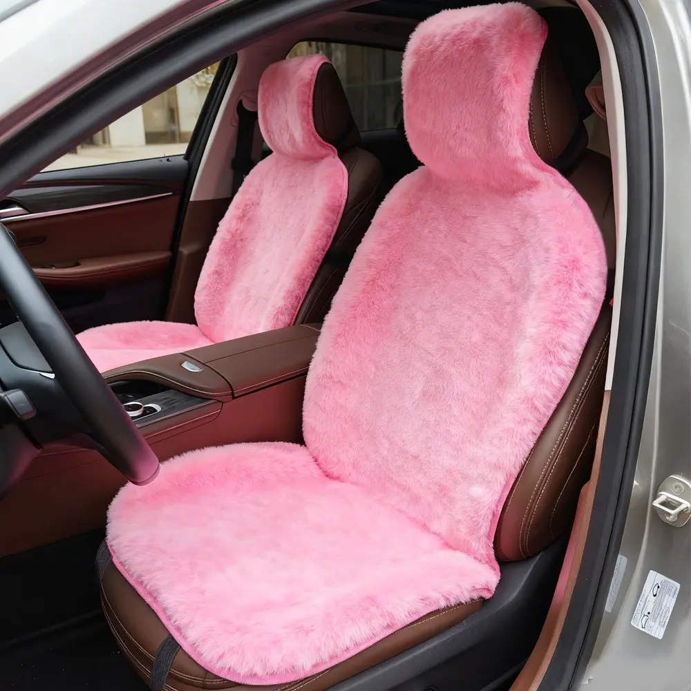 1pcs Car Plush One-Piece Seat Cushion, Soft and Cozy Automotive Seat Pad, Comfortable Single-Seat Cover for Cars, Durable and Easy to Clean, Car Seat Covers, Car Accessories, Car Seat Cushions, Car Interior Cushions