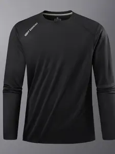 Men's Long Sleeve T-Shirt, Comfortable Casual Wear, Perfect for Daily Use, Stylish and Versatile Design, Ideal for All Seasons