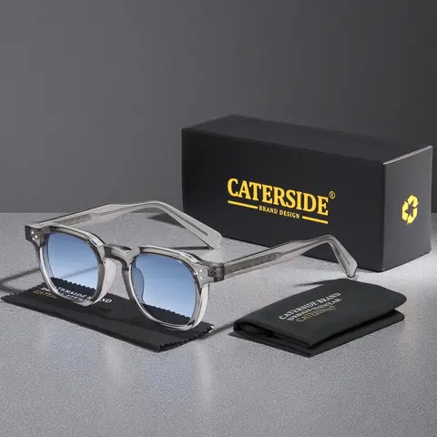Unisex Vintage Trendy Tinted Lens Sunglasses, Retro Sunglasses for Everyday Use, Fashion Accessories for Outdoor Activities, Polarized Vintage Sunglasses