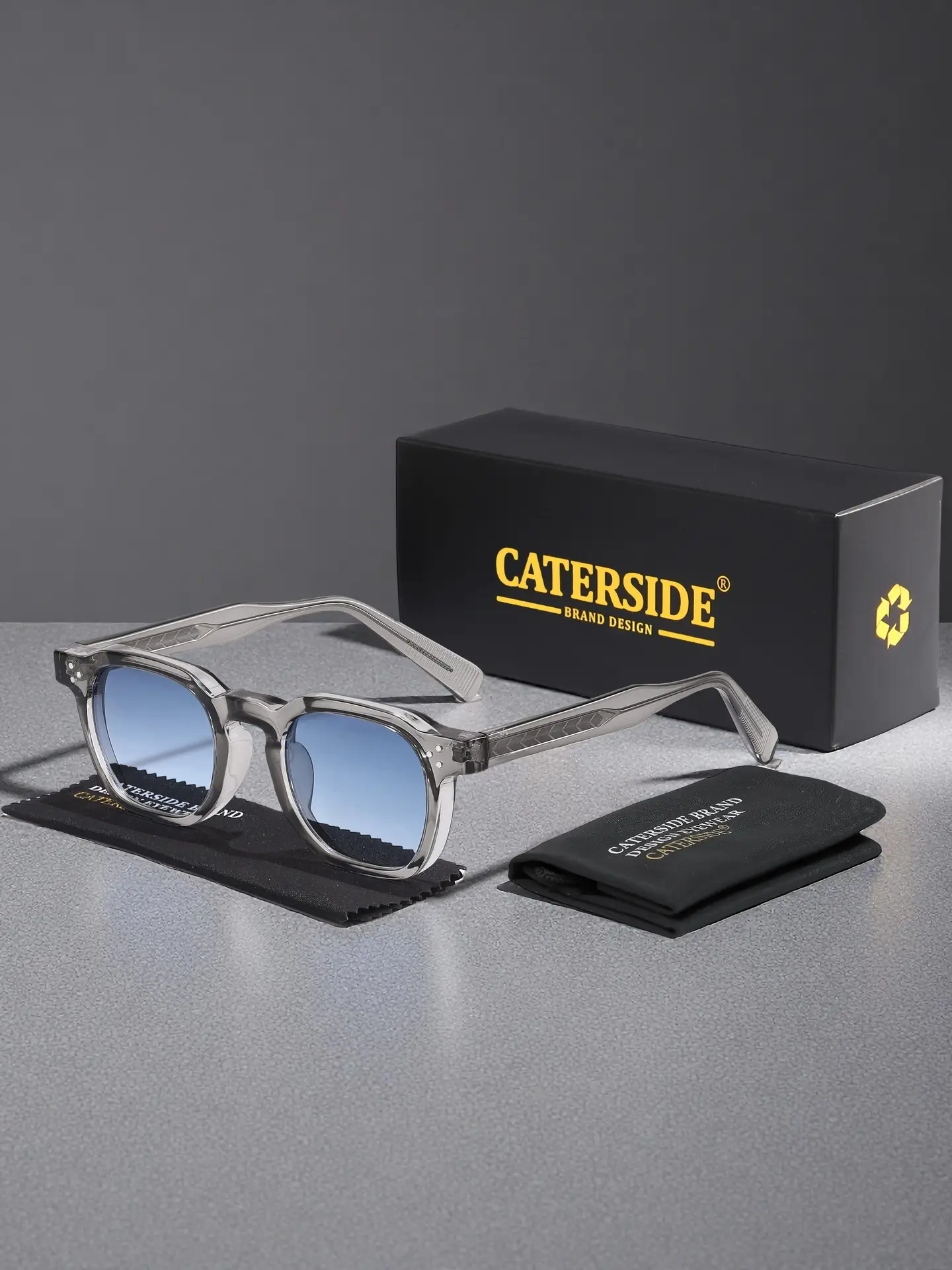 Unisex Vintage Tinted Lens Modern Sunglasses, Trendy Casual Sunglasses for Travel Use, Fashion Accessories