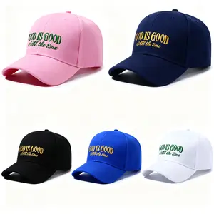 NOT 3D--God Is Good All The Time Printed Baseball Cap, Adjustable Christian Hat for Church Team Building, Daily Wear and Religious Gifts Snapback Cap