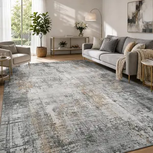 [Deals For You Days] Amoami Abstract Washable Area Rug, Modern Street Art Carpet, Non Slip Backing, Soft Lightweight Rug, Machine Washable Indoor Carpet for Living Room, Bedroom, Dorm and Game Room Decor