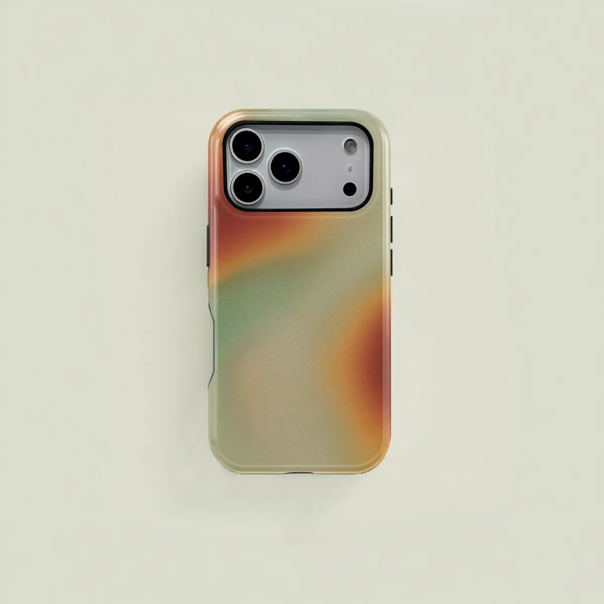 Orange gradient stylish pattern protective case, sturdy and durable 2-in-1 case, compatible with iPhone 17/16/15/14/13/12/11 Pro Max/Plus/Pro, Samsung Galaxy S25/S24/S23 Ultra series, simple and stylish phone case.