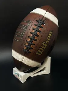 Wilson GST TDY Youth Leather Football Ages 12-14 Fully Game Prepped - NEW