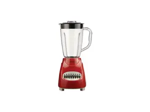 Brentwood Appliances JB-220R 50-Ounce 12-Speed + Pulse Electric Blender with Plastic Jar (Red)