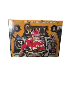 Panini Select NFL 2025 Mega Box - 42 Cards Total, Includes 6 Packs, 10 Mega Box Exclusive Black & Green Prism Shock Die-Ups