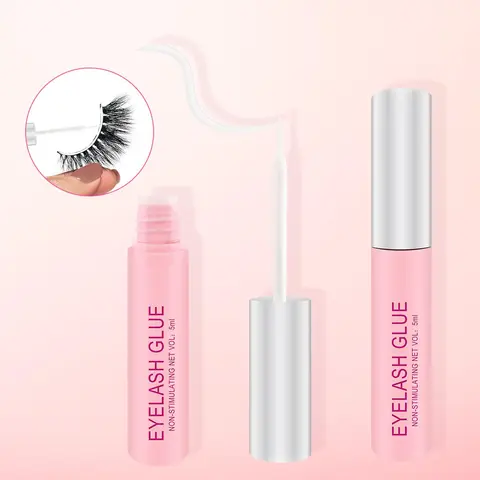 Waterproof Eyelash Glue, 1 Count Long Lasting Quick Drying Eyelash Extensions Glue, Professional Eye Makeup Tool, DIY Eyelash Extensions, Liquid Lash Bond
