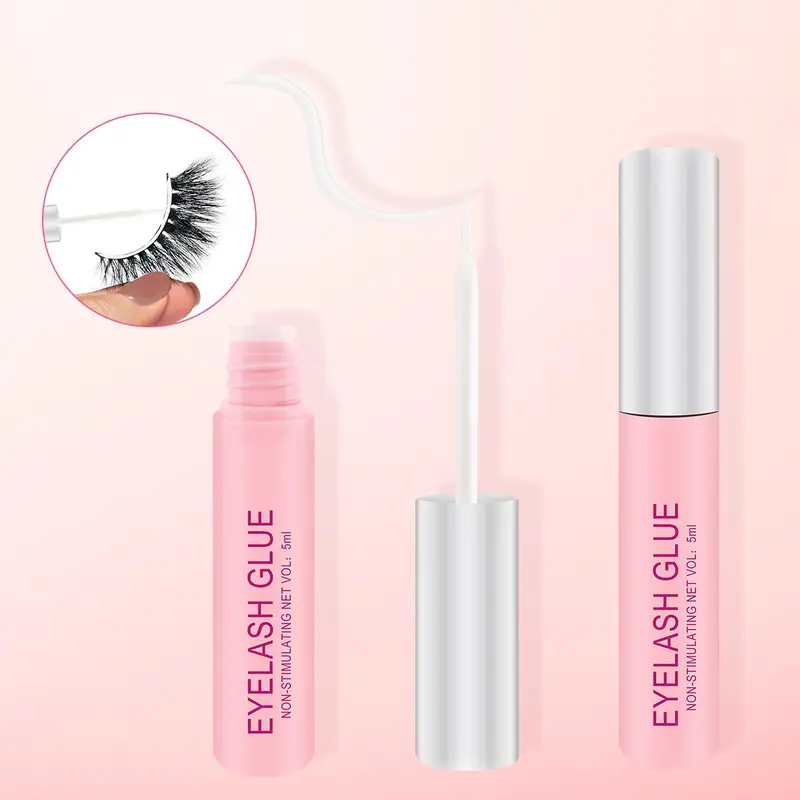 Waterproof Eyelash Glue, 1 Count Long Lasting Quick Drying Eyelash Extensions Glue, Professional Eye Makeup Tool, DIY Eyelash Extensions, Liquid Lash Bond