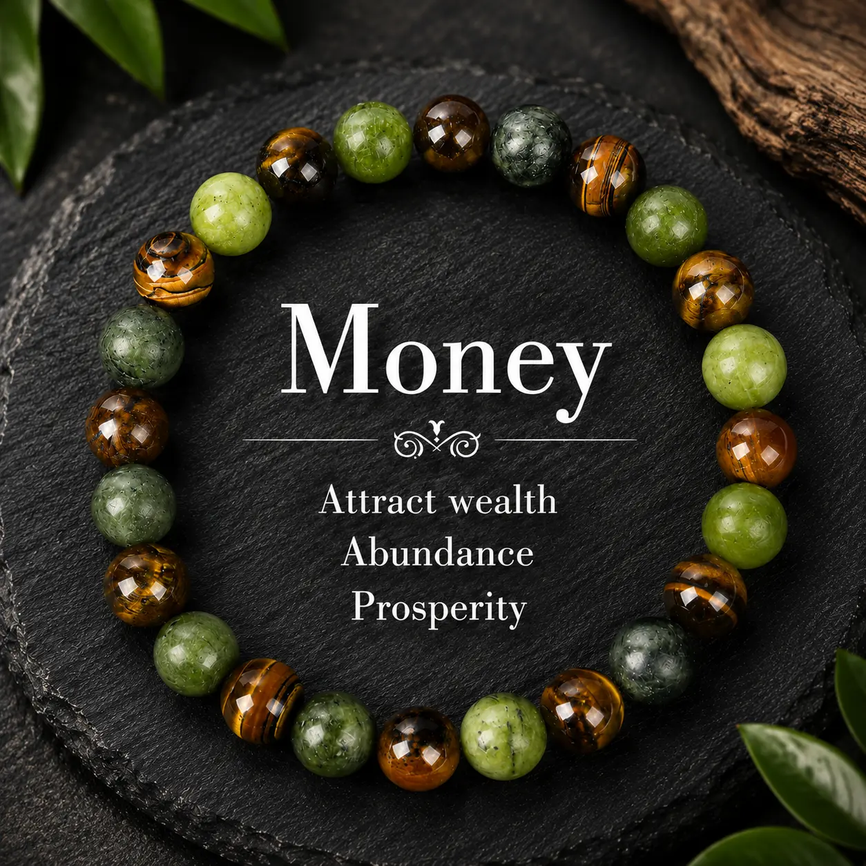 Elegant Tiger Eye Beaded Bracelet for Abundance, Unisex Stretchable Costume Jewelry for Daily Wear, Enhances Financial Success, Empowerment, Money Bracelet, Elegant Look
