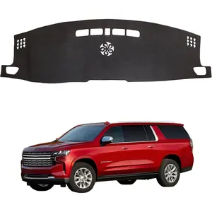 Dash Cover Compatible with Chevy Chevrolet Suburban 2021-2024(Fit Not 2025 Model & Not Right-Hand Drive Dashboard Cover Mat Non-Slip Pad Carpet Sunshield Protector Custom Fit Accessories