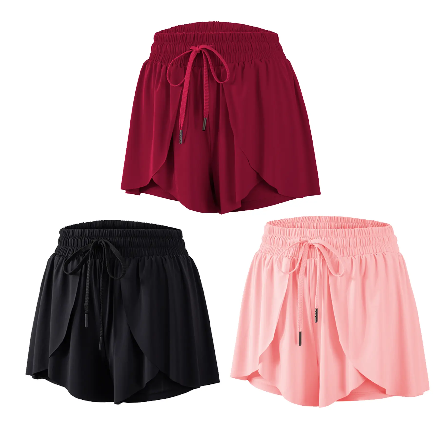 Burgundy+Black+Light pink