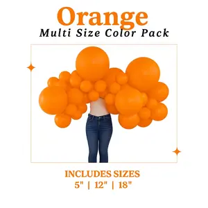 Orange Balloon Pack with Optional Add-Ons