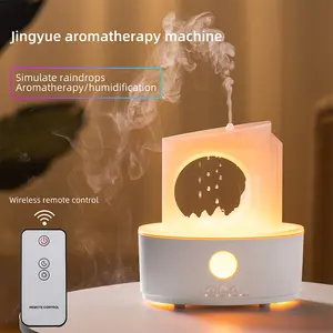 product Jingyue water drop humidifier household large fog desktop essential oil aromatherapy machine night light wireless remote control Aromatic