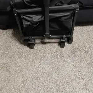 WeCharmer Collapsible Wagon with Tailgate, Wagons Carts Foldable with 350lbs Capacity, Lightweight Portable Utility Folding Wagon Cart for Shopping Camping Sports Garden