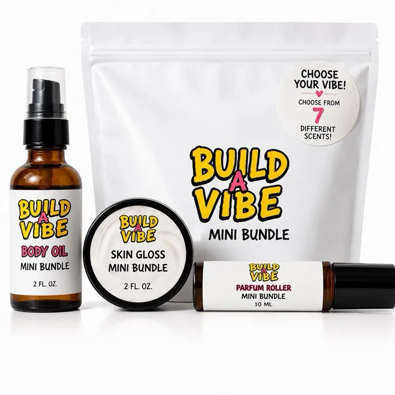 Vibrant Vapours Build A Vibe Discovery Set | Body Oil, Skin Gloss & Perfume Roller