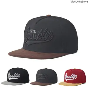Brooklyn Embroidered Flat Bill Baseball Cap