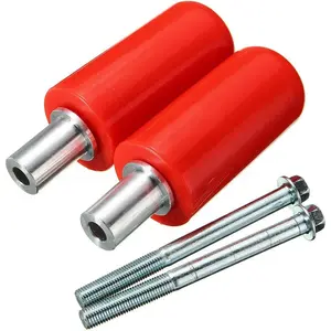 1 Pair Practical Anti Crash Frame Sliders Motorcycle Motorbike Frame Guards Protector Red 5 * 10cm