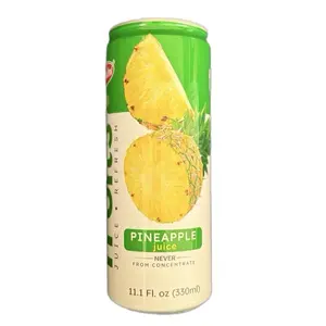 Premium Pineapple Juice 11.1 Fl oz 330ml  Never from Concentrate Refreshing Fruit Drink