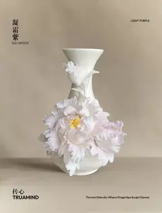 Handmade flower shaped ceramic vase,gift,decoration
