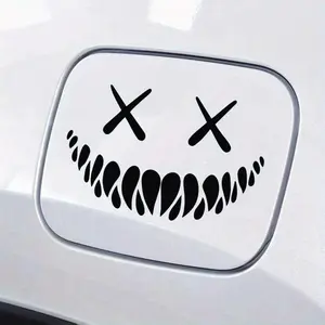 Decorative Sticker, Universal Creative Smile Pattern Waterproof Decorative Accessories for Motorcycles, Car Bodies, Windows, Halloween