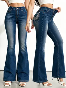 Bootcut Jeans for Women Mid Rise Straight Leg Stretchy Bootcut Denim Pants Cowgirl Western Outfit Trendy 2026