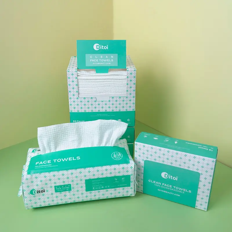 [Ditoi 2025 Trial Pack for New Customers] Ditoi Facial Towel Face Towels Disposable Dry Wipes Aborsbent, Reusable, Soft, Comfort, Skincare, Eco- Frien