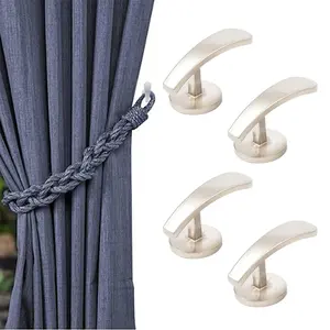Modern Simple Curtain Wall Hook, Small Crescent Shape Curtain Hook, Wall Hook Strap Accessory, Durable & Stylish Design