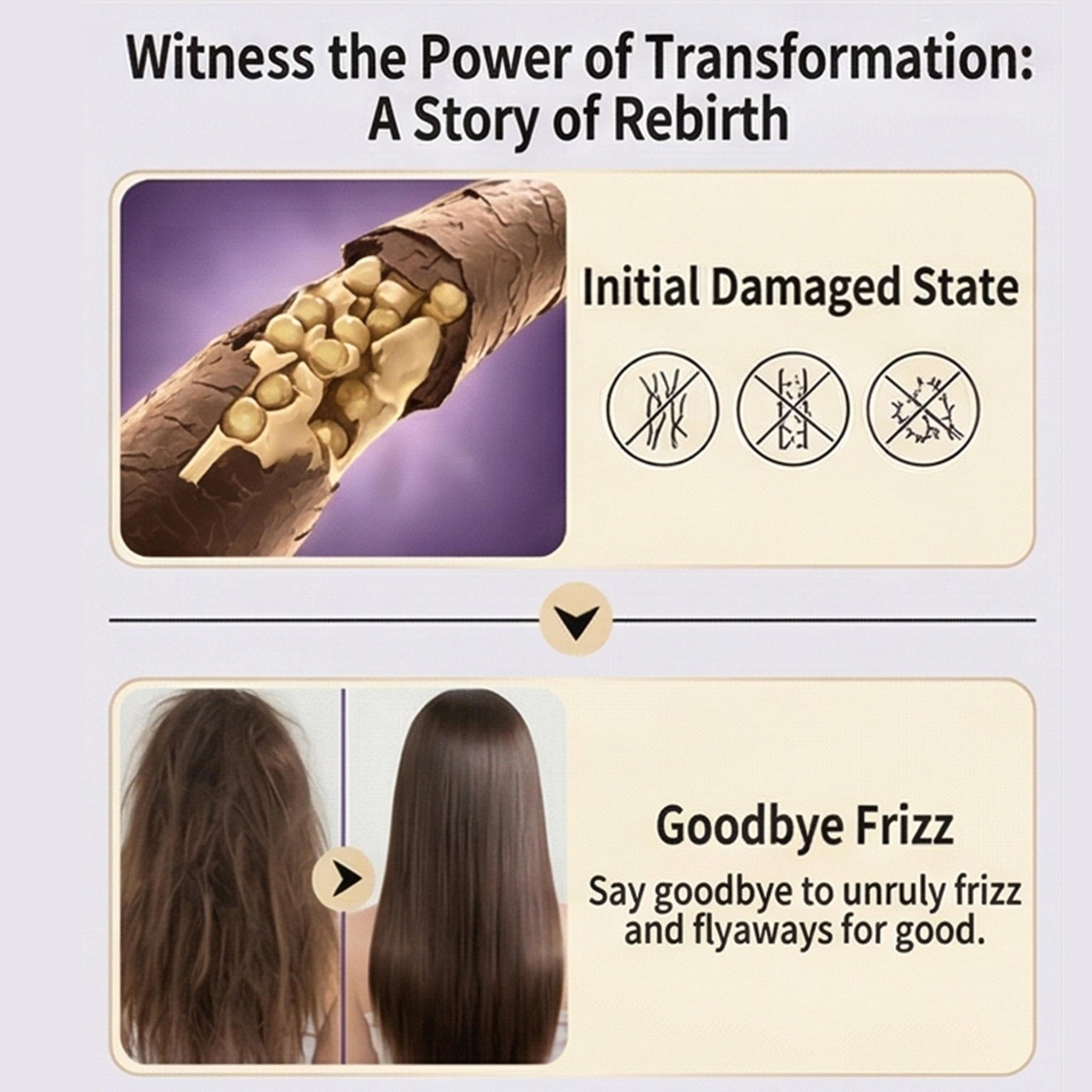 250g Scientifically Formulated Protein Straightening Cream, Hydrolyzed Keratin Smoothing Hair Treatment for Frizz Control & Deep Repair, Long-lasting Straight Hair Mask for Damaged Hair, Shine-Boosting Moisturizing Gel, Professional Haircare for Dryness