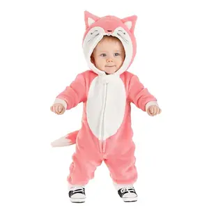 Baby's Pink Fox Onesie Costume