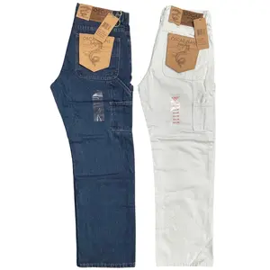 Oscar Men's Carpenter Jeans Regular Fit Straight Leg Cotton Denim Work Pants