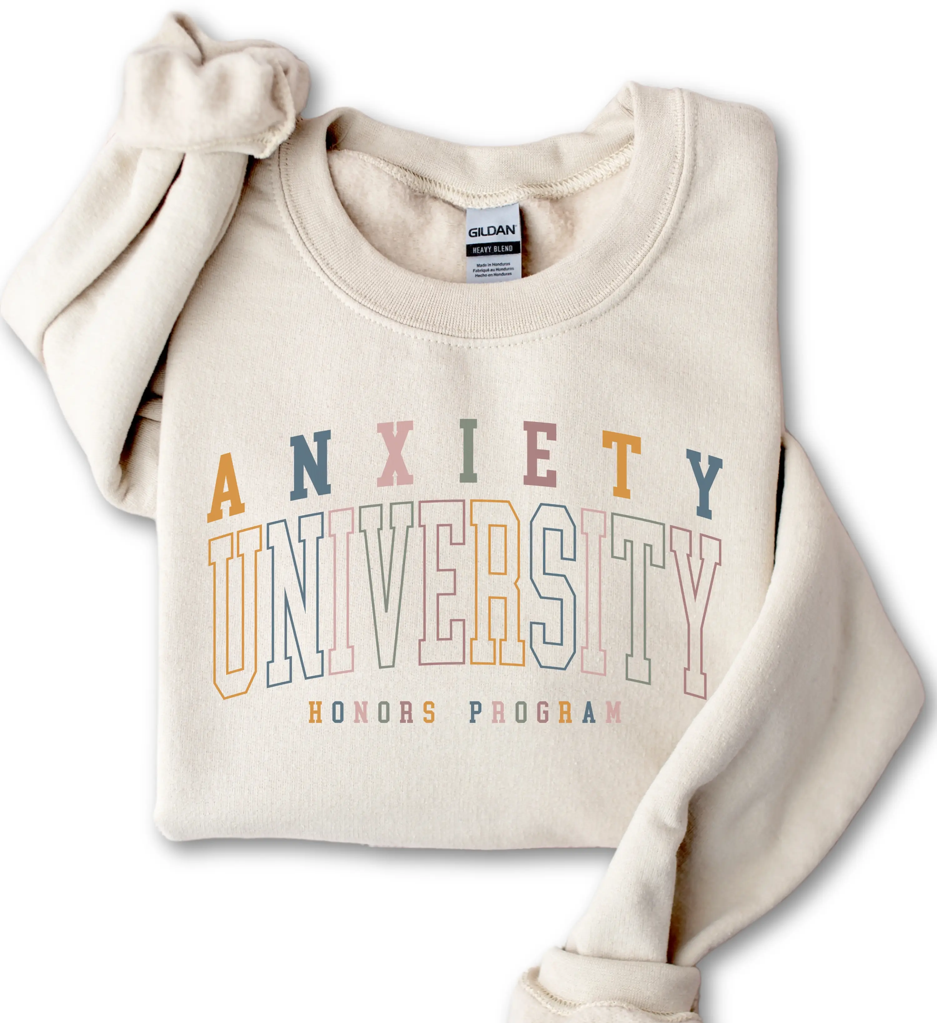 Anxiety University Sweatshirt, Mental Health Sweater, Self Love Sweatshirts Crewneck Classic