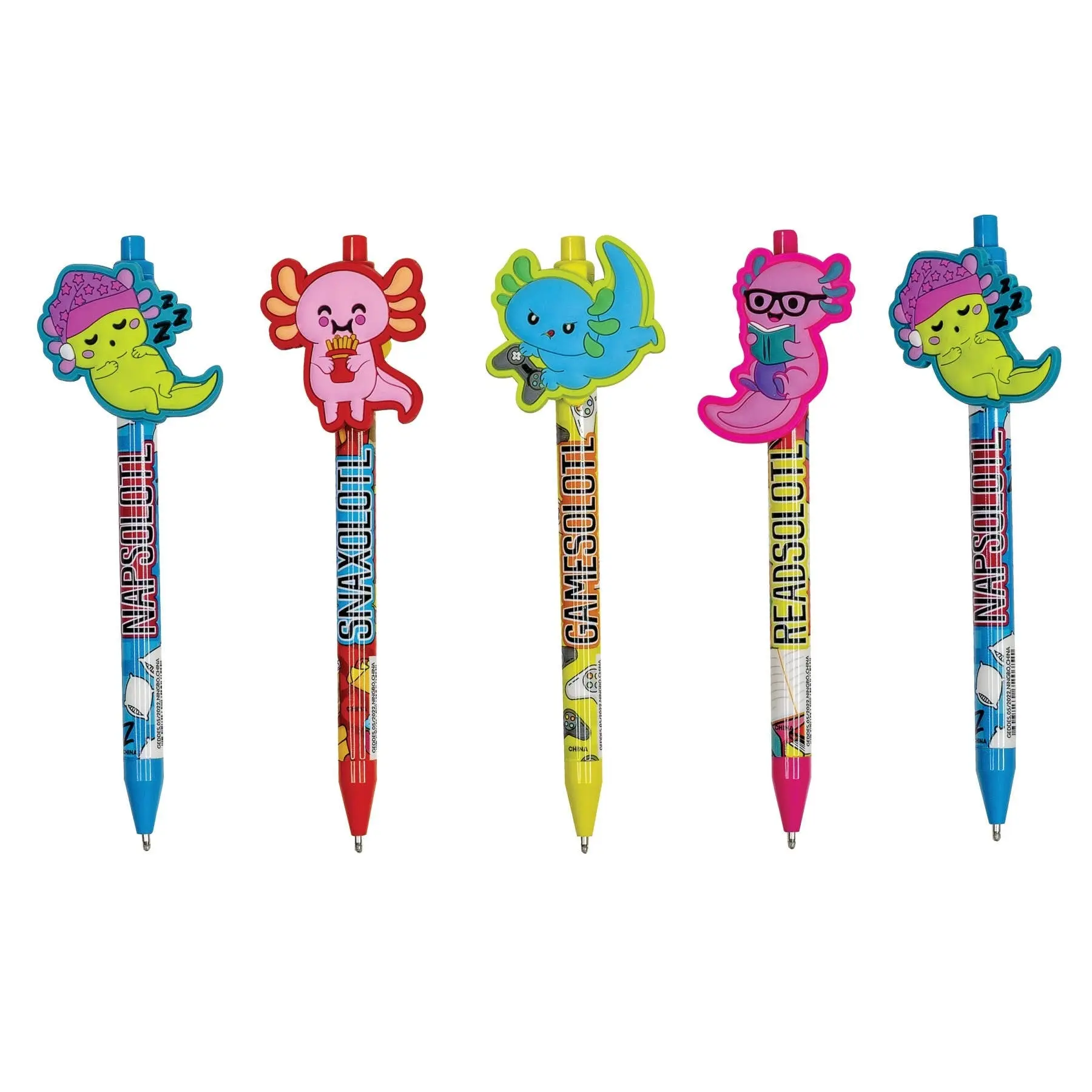 Axolotl Character Clip Pen