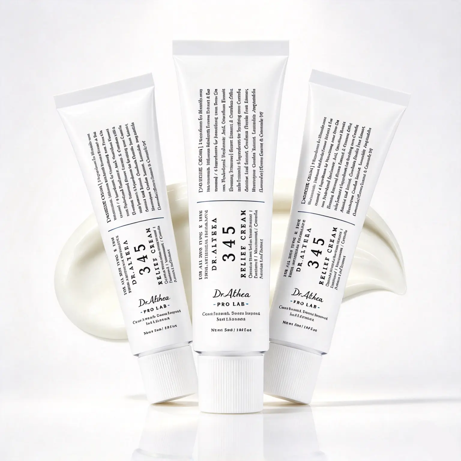 3 Pcs Dr. Althea 345 Soothing Face Cream — Daily facial moisturizer offering soothing care, hydration, and repair; helps fade blemishes and dark spots. Korean vegan skincare suitable for all skin types.