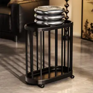 1pc - Multifunctional Modern Rolling Storage Basket for Yoga Mats, Badminton Rackets & Sports Equipment - Durable Plastic Organizer with Wheels, Space-Saving Design for Home Gym & Sports Gear, Sports Equipment Storage, Durable Holder