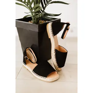 Peep-Toe Espadrille Shoes