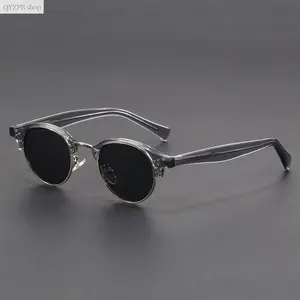Korean-Inspired Trendy Small Frame Polarized Sunglasses for Men & Women | Small Face Fit Myopia-Friendly UV400 Protection Anti-Glare Driving Retro Y2K Streetwear Unisex Shades for Travel Beach & Outdoor Use