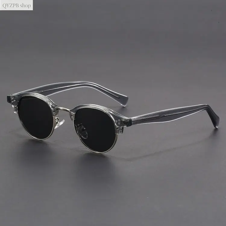 Korean-Inspired Trendy Small Frame Polarized Sunglasses for Men & Women | Small Face Fit Myopia-Friendly UV400 Protection Anti-Glare Driving Retro Y2K Streetwear Unisex Shades for Travel Beach & Outdoor Use,summerwins summerwins